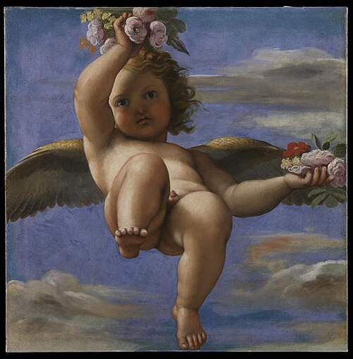 Amour répandant des fleurs, 1603, Annibale Carracci