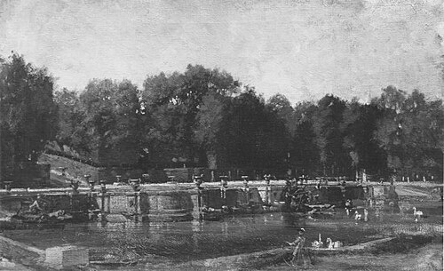 Im Garten von Versailles, 1854, Ludwig von Hagn