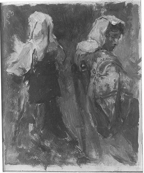 Römische Bäuerinnen, 1883, Ludwig von Hagn