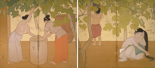 Women of an Island, 1912, Tsuchida Bakusen