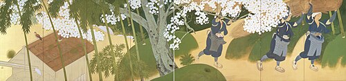 Women Peddlars, 1915, Tsuchida Bakusen