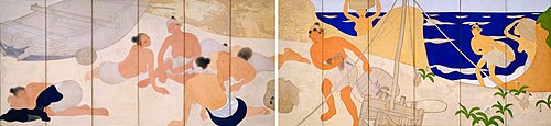Woman Divers, 1913, Tsuchida Bakusen