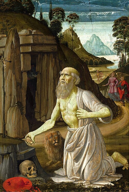 Saint Jérôme pénitent, 1500, Bastiano Mainardi