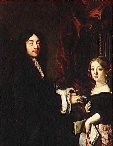 Charles Couperin et la fille du peintre, 1667, Claude Lefèbvre