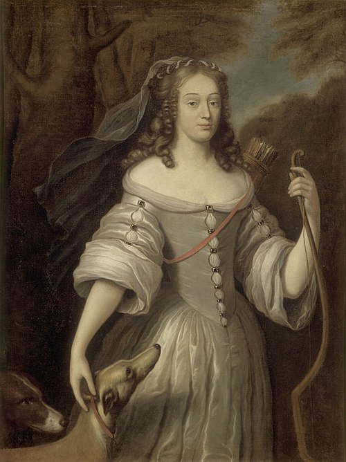 Louise-Françoise de la Baume-Le-Blanc (1644-1710), représentée en compagne de Diane, 1667, Claude Lefèbvre