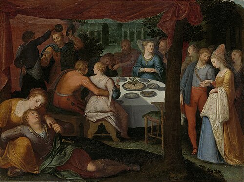 Evening Meal in the Woods, 1606, Otto van Veen