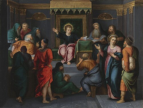 Der zwölfjährige Jesus im Tempel, 1592, Otto van Veen