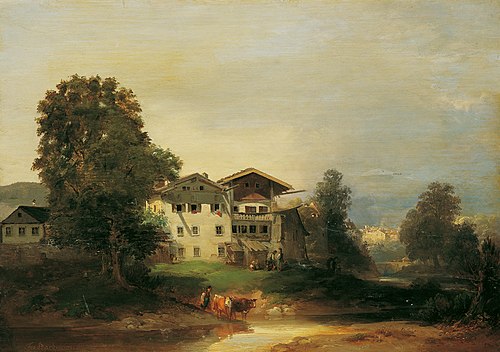 Motiv aus Südtirol, 1845, Franz Barbarini