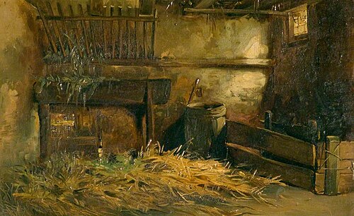 Old Stables of the 'Dolpinn' Inn, Lincoln, 1827, Thomas Sully
