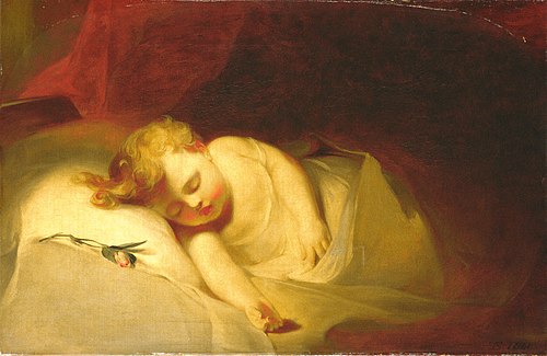 Child Asleep (The Rosebud), 1841, Thomas Sully