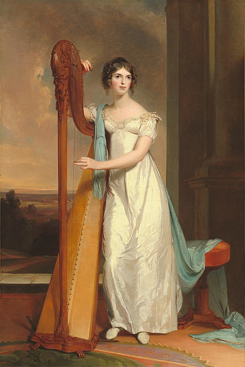 Lady with a Harp: Eliza Ridgely, 1818, Thomas Sully