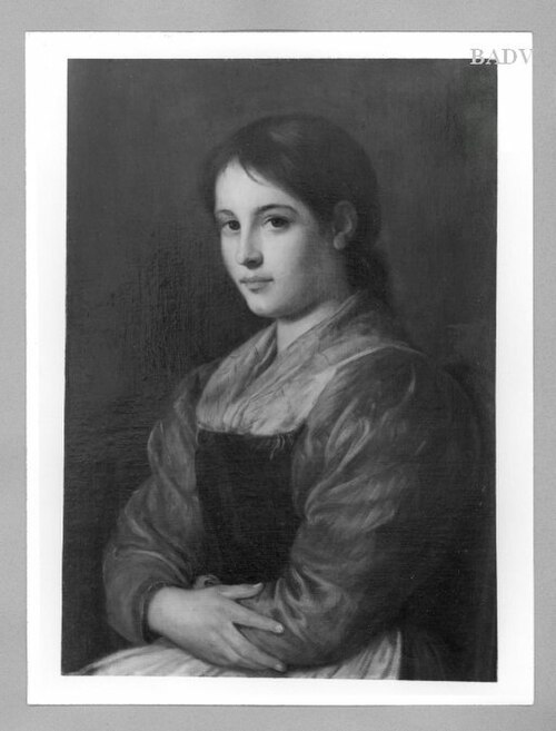 Mädchenbrustbild, 1885, Franz Defregger