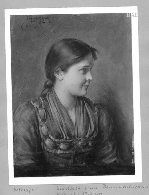 Junges Mädchen, 1890, Franz Defregger