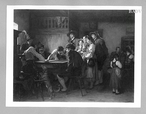 Die Kraftprobe, 1878, Franz Defregger