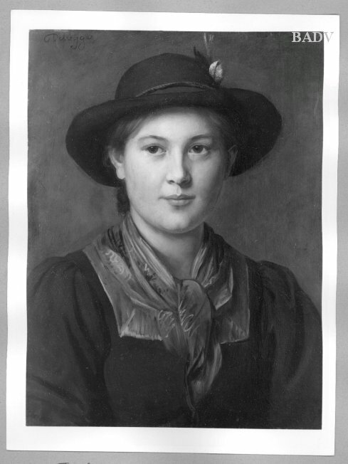 Tirolerin mit Hut, 1885, Franz Defregger
