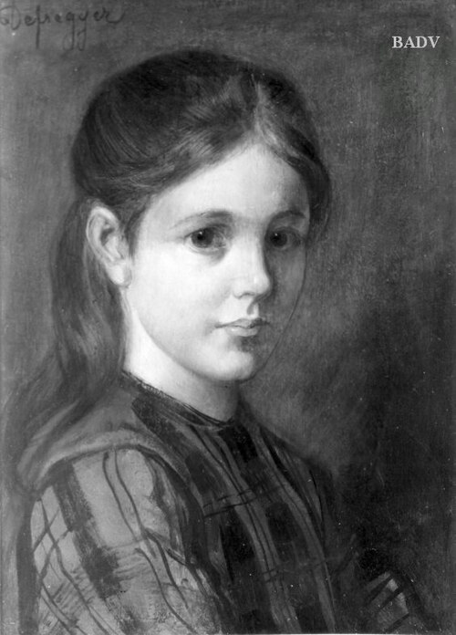 portrait of a girl, 1885, Franz Defregger