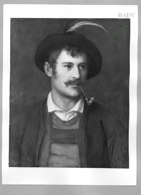 Young man with pipe, 1892, Franz Defregger