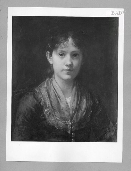 Liesal girl (half- length ), 1860, Franz Defregger