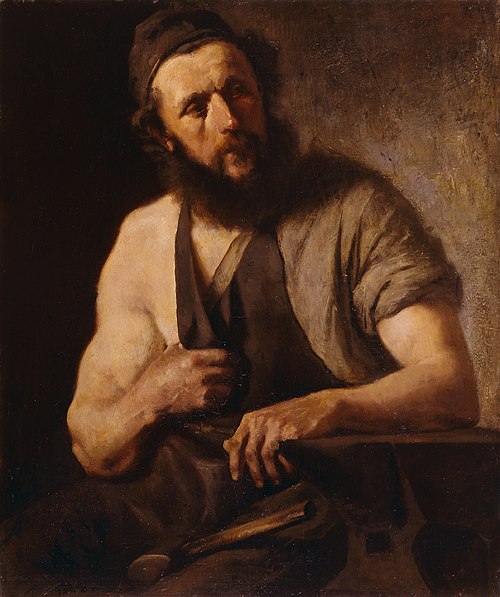 The Blacksmith, 1850, Franz Defregger