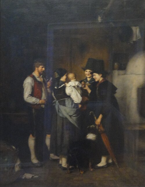 The Visit, 1875, Franz Defregger