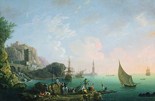 Italian Port Scene, Sunrise, , Thomas Patch