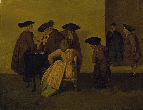 Interior of an Italian coffee-house, 1751, Thomas Patch