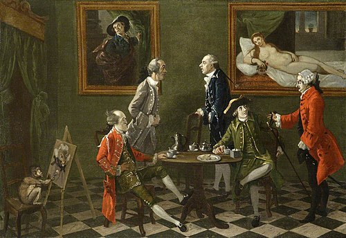 The Cognoscenti: including Captain Walcot, Mr Apthorp and Thomas Patch (1725-1782), 1764, Thomas Patch