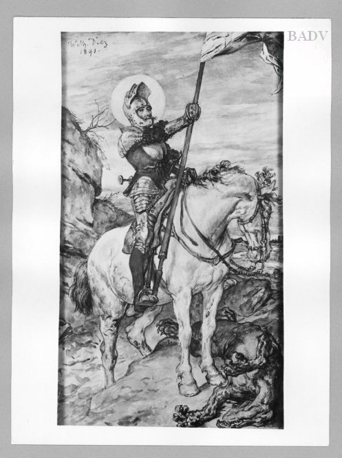 Ritter zu Pferd (St. Georg), 1891, Wilhelm von Diez