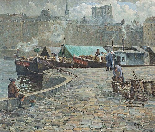 Bateaux Des Pommes, Paris, 1908, Herbert Ivan Babbage