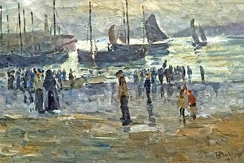 Harbour, St Ives, 1912, Herbert Ivan Babbage