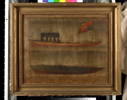 A 19th-century royal barge, 1825, Samuel Bentham Cudlip