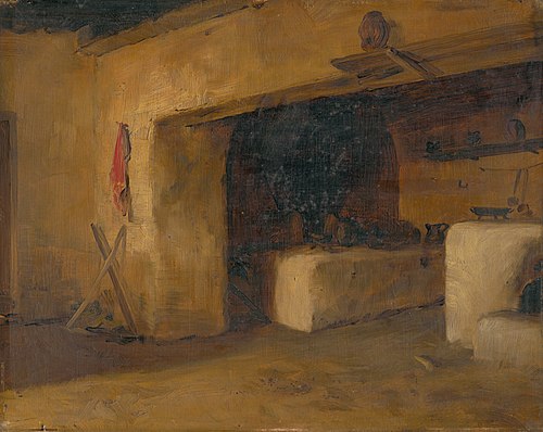 Cottage Interior, 1887, Ede Balló