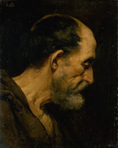 Head Study of an Old Man, 1880, Ede Balló