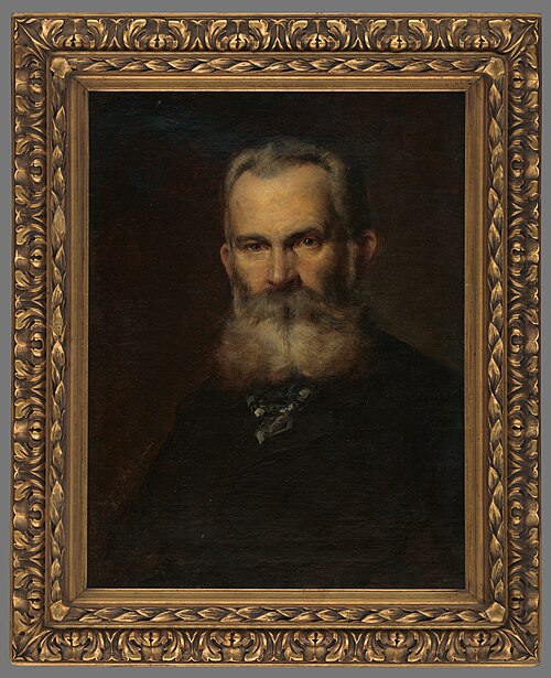 Podobizeň maliara Teodora Boemma, 1884, Ede Balló