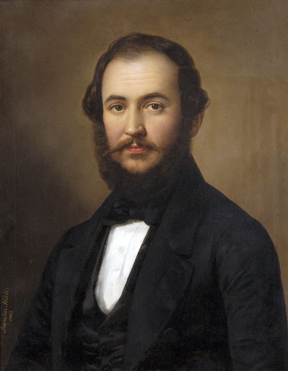 Portrait of Mihály Dálnoki Lázár, 1845, Miklós Barabás
