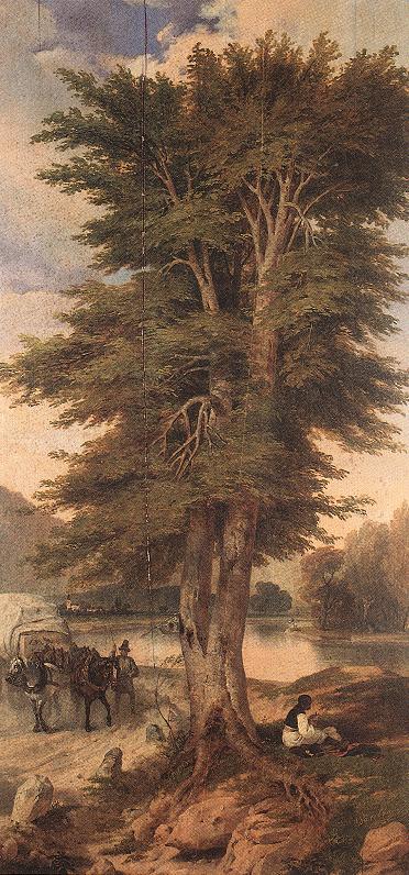 Signboard of the Green Tree, 1838, Miklós Barabás