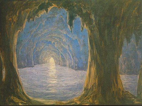 The Blue Grotto, 1835, Miklós Barabás