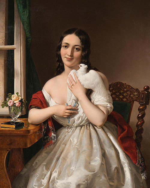 Pidgeon mail, 1843, Miklós Barabás
