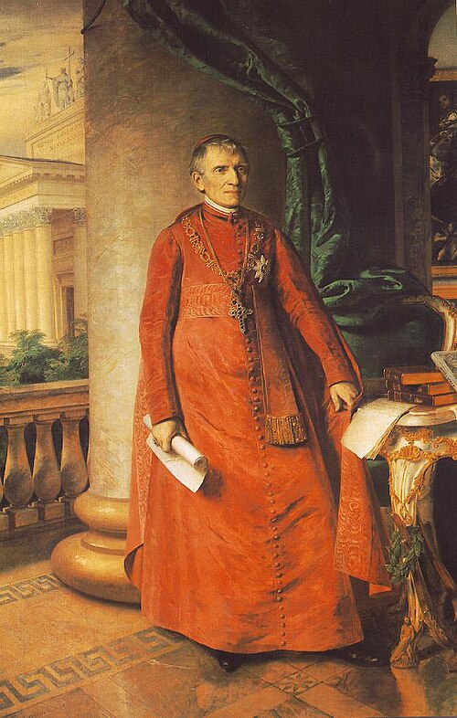 Portrait of János László Pyrker, Bishop of Eger, 1842, Miklós Barabás