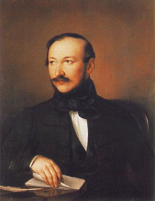 Portrait of Mihály Vörösmarty, 1836, Miklós Barabás