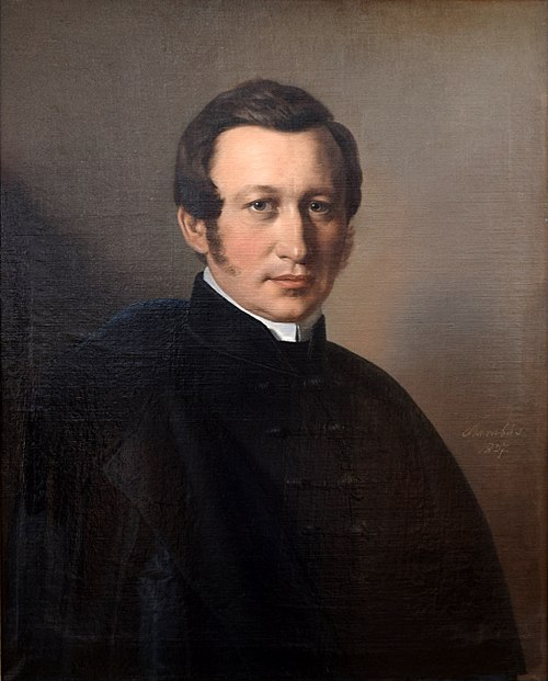 Portrait of Gergely Czuczor, 1837, Miklós Barabás