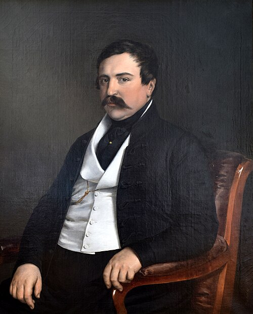 Portrait of Ferenc Deák, 1841, Miklós Barabás