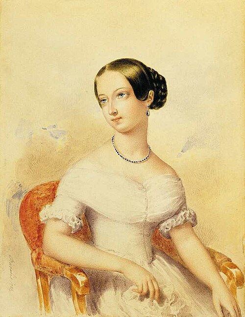 Girl in White Dress, 1842, Miklós Barabás