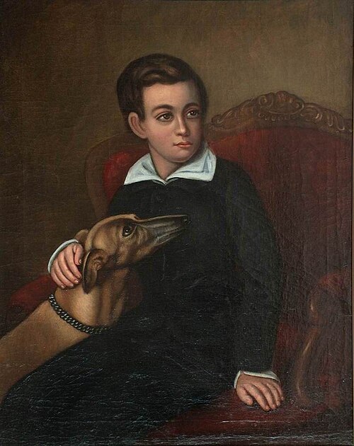 Portrait of Olivér Paget, , Miklós Barabás