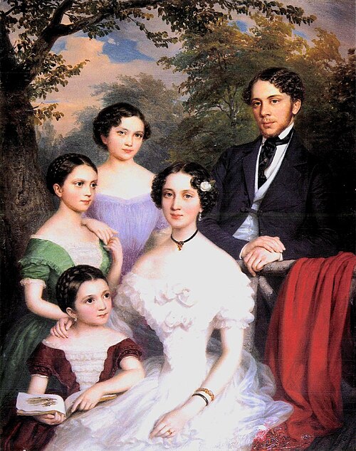 The Dégenfeld family, 1854, Miklós Barabás