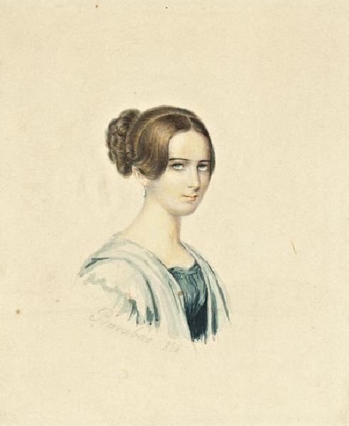 Portrait of a young Lady, 1848, Miklós Barabás