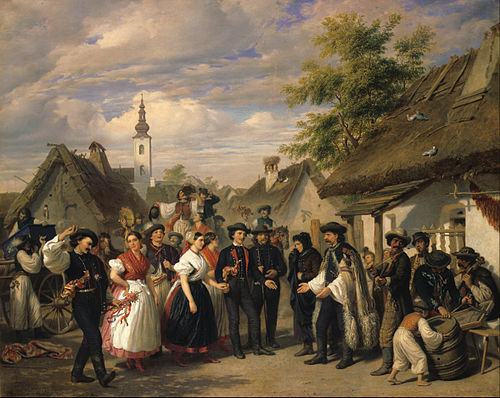 The Arrival of the Bride, 1856, Miklós Barabás