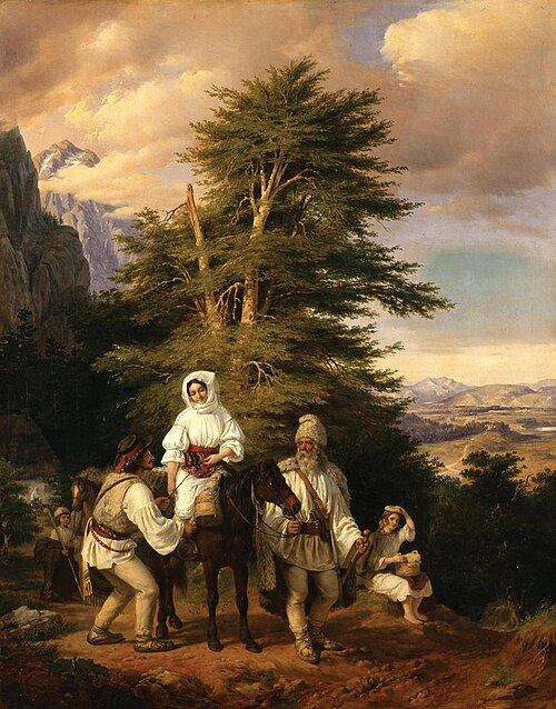Romanian Family Heading for the Fair, 1843, Miklós Barabás