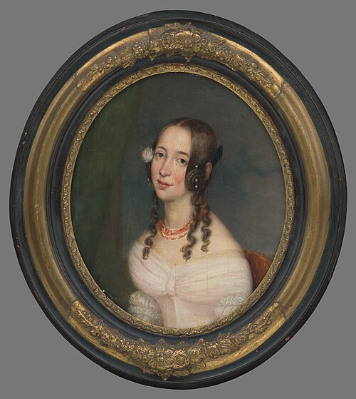 Portrét mladej dámy, 1840, Miklós Barabás