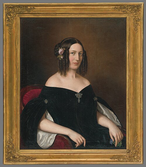 Portrét mladej vdovy, 1842, Miklós Barabás